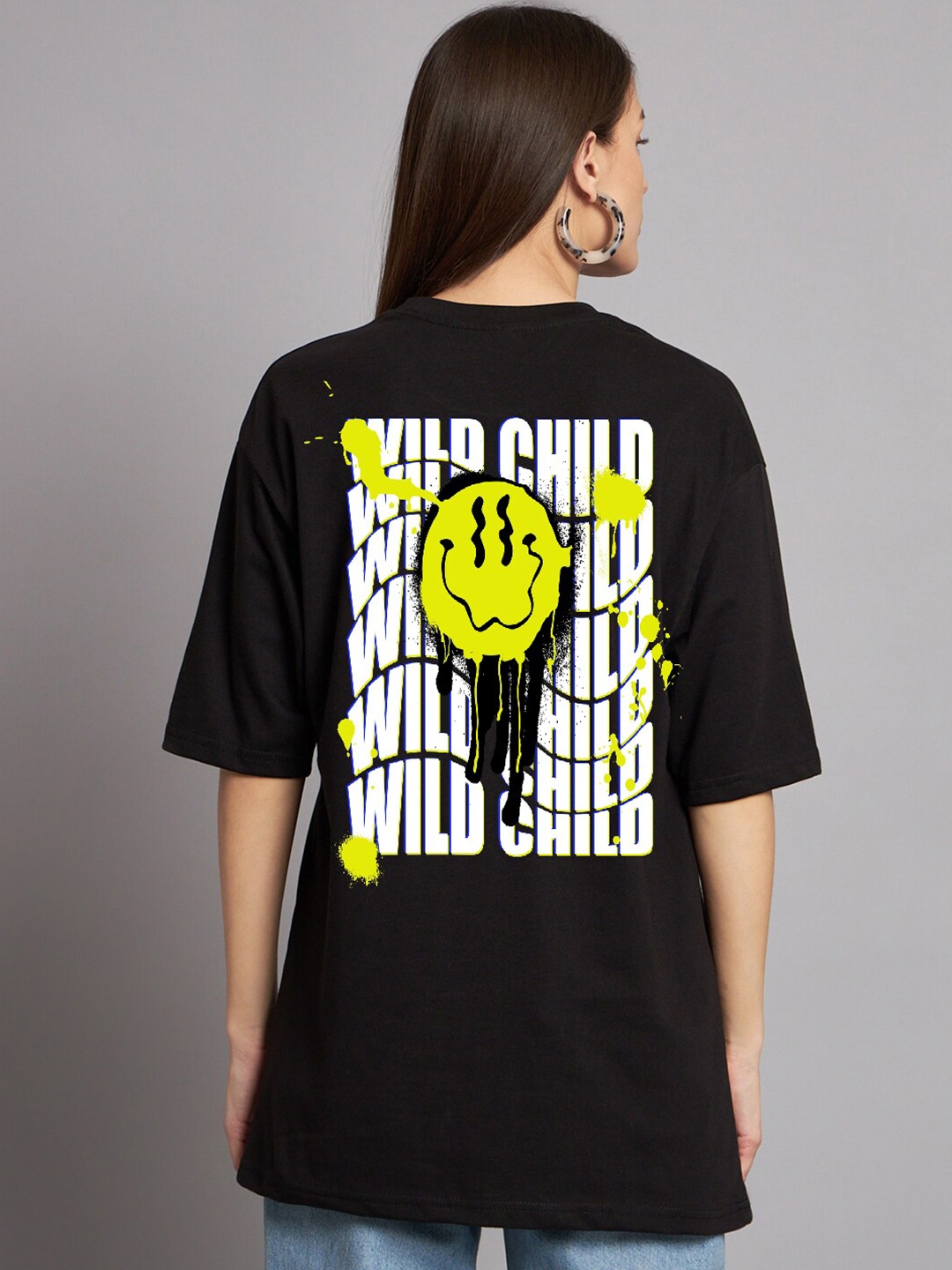The Modern Soul Graphic Printed Drop Shoulder Sleeves Oversized Cotton T-Shirt, Black
The Modern Soul Graphic Printed Drop Shoulder Sleeves Oversized Cotton T-Shirt, Black
