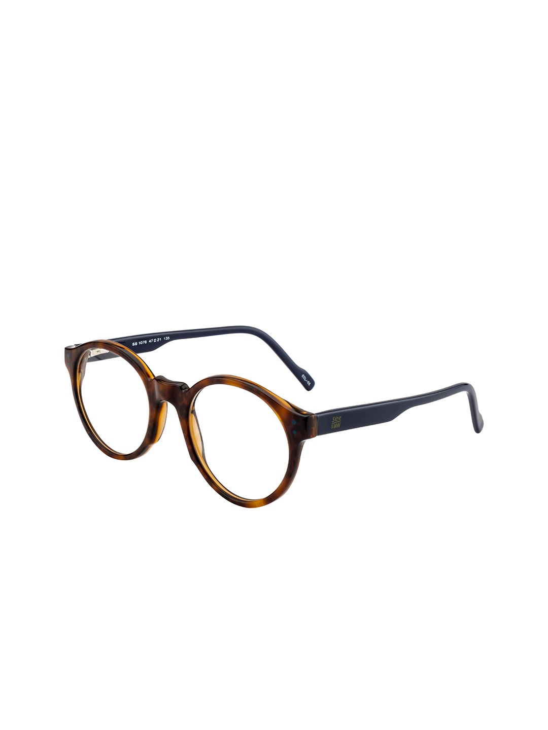 SEESAW Kids Abstract Full Rim Round Frames, Brown