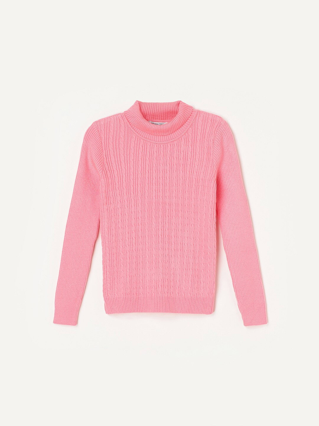 Fame Forever by Lifestyle Girls Self Design Cable Knit Acrylic Pullover Sweaters, Pink
Fame Forever by Lifestyle Girls Self Design Cable Knit Acrylic Pullover Sweaters, Pink