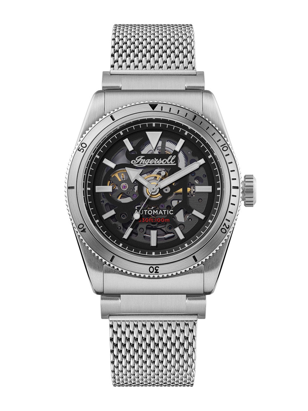 Ingersoll Men Skeleton Dial & Stainless Steel Analogue Automatic Watch I13903, Black
Ingersoll Men Skeleton Dial & Stainless Steel Analogue Automatic Watch I13903, Black