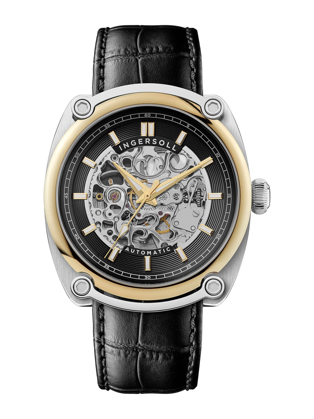 Ingersoll Men Skeleton Dial & Leather Straps Analogue Automatic Watch I13301, Black
Ingersoll Men Skeleton Dial & Leather Straps Analogue Automatic Watch I13301, Black