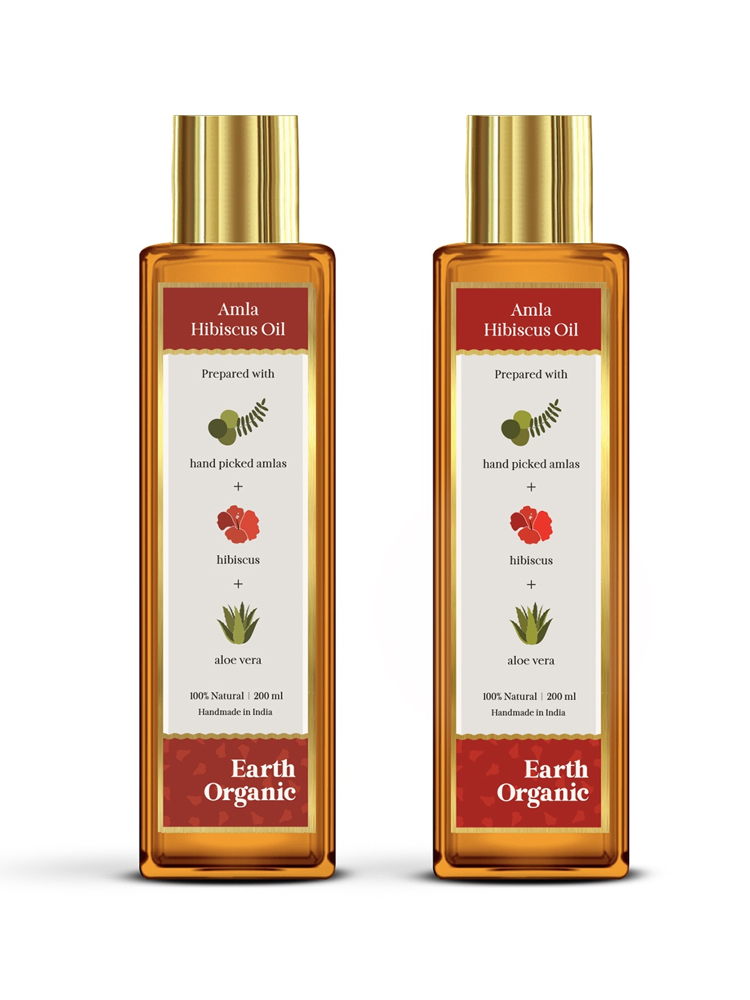 Earth Organic Set of 2 100% Natural Amla Hibiscus Oil to Reduce Hair Fall - 200 ml Each, Brown
Earth Organic Set of 2 100% Natural Amla Hibiscus Oil to Reduce Hair Fall - 200 ml Each, Brown