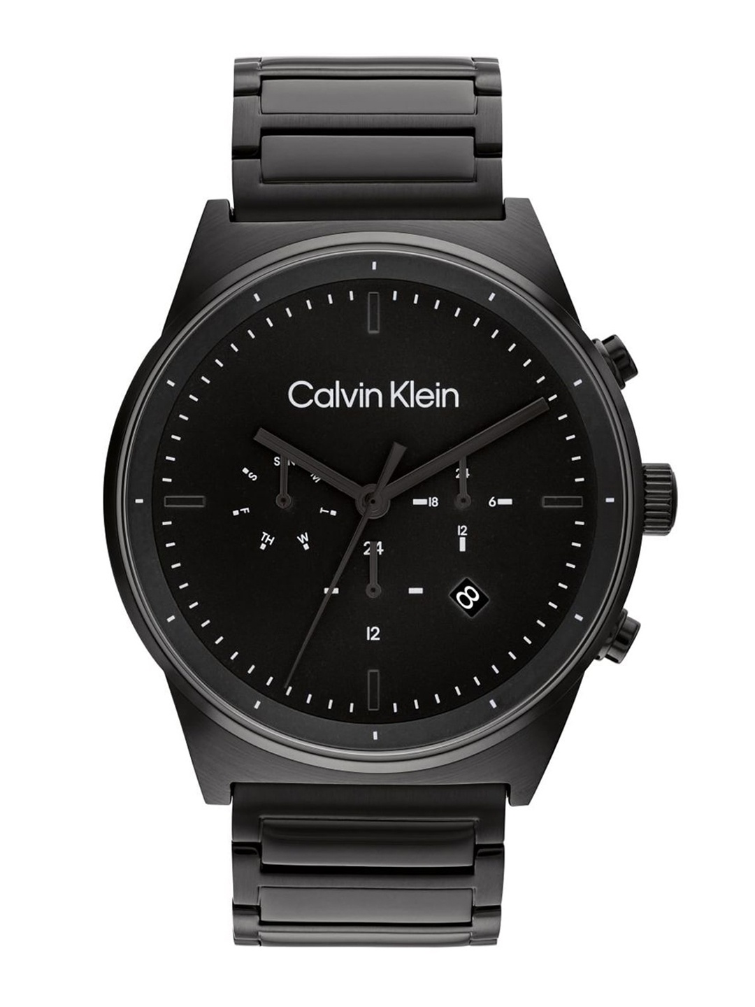 Calvin Klein Men Printed Dial & Stainless Steel Straps Multi Function Watch 25200295, Black
Calvin Klein Men Printed Dial & Stainless Steel Straps Multi Function Watch 25200295, Black