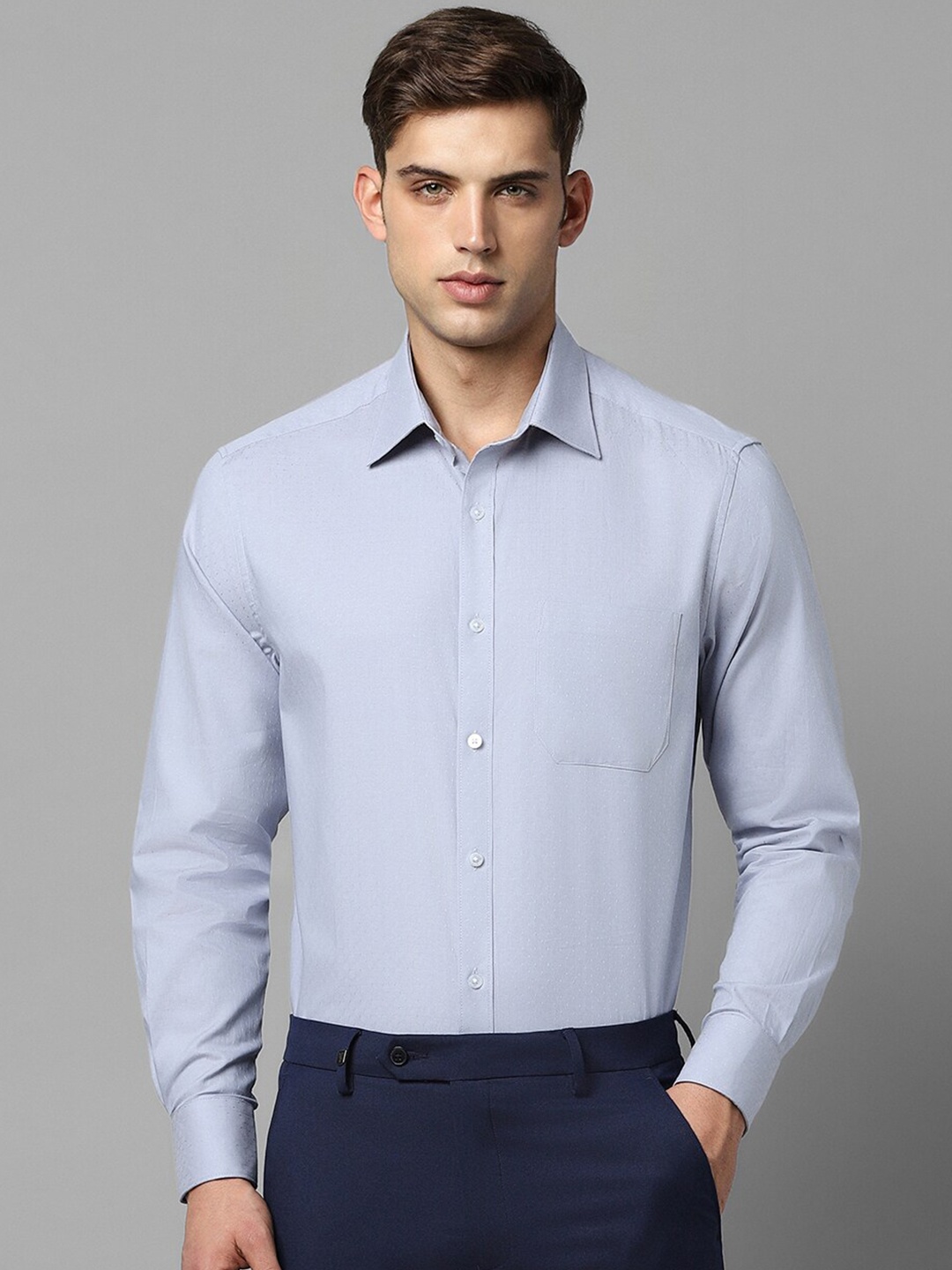Louis Philippe Opaque Formal Shirt, Blue