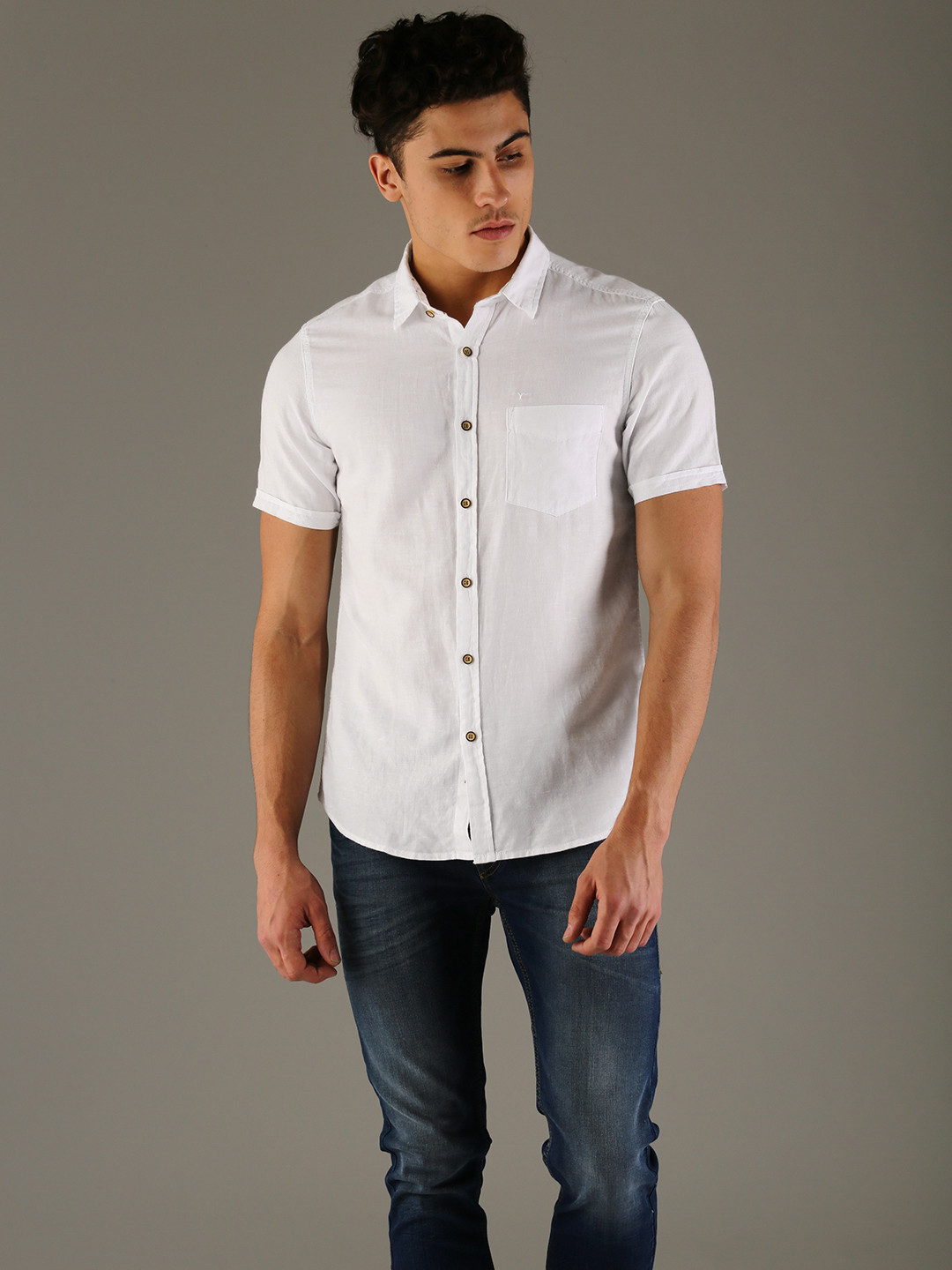 Flying Machine Men White Comfort Slim Fit Solid Casual Shirt
Flying Machine Men White Comfort Slim Fit Solid Casual Shirt