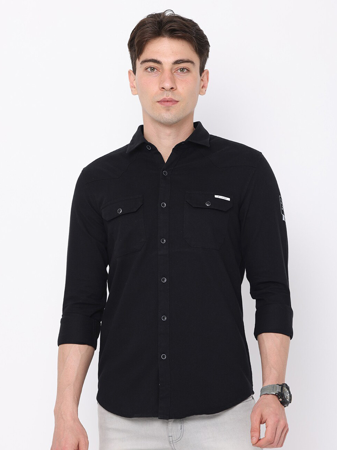 FLY 69 Men Premium Slim Fit Cotton Casual Shirt, Black
FLY 69 Men Premium Slim Fit Cotton Casual Shirt, Black