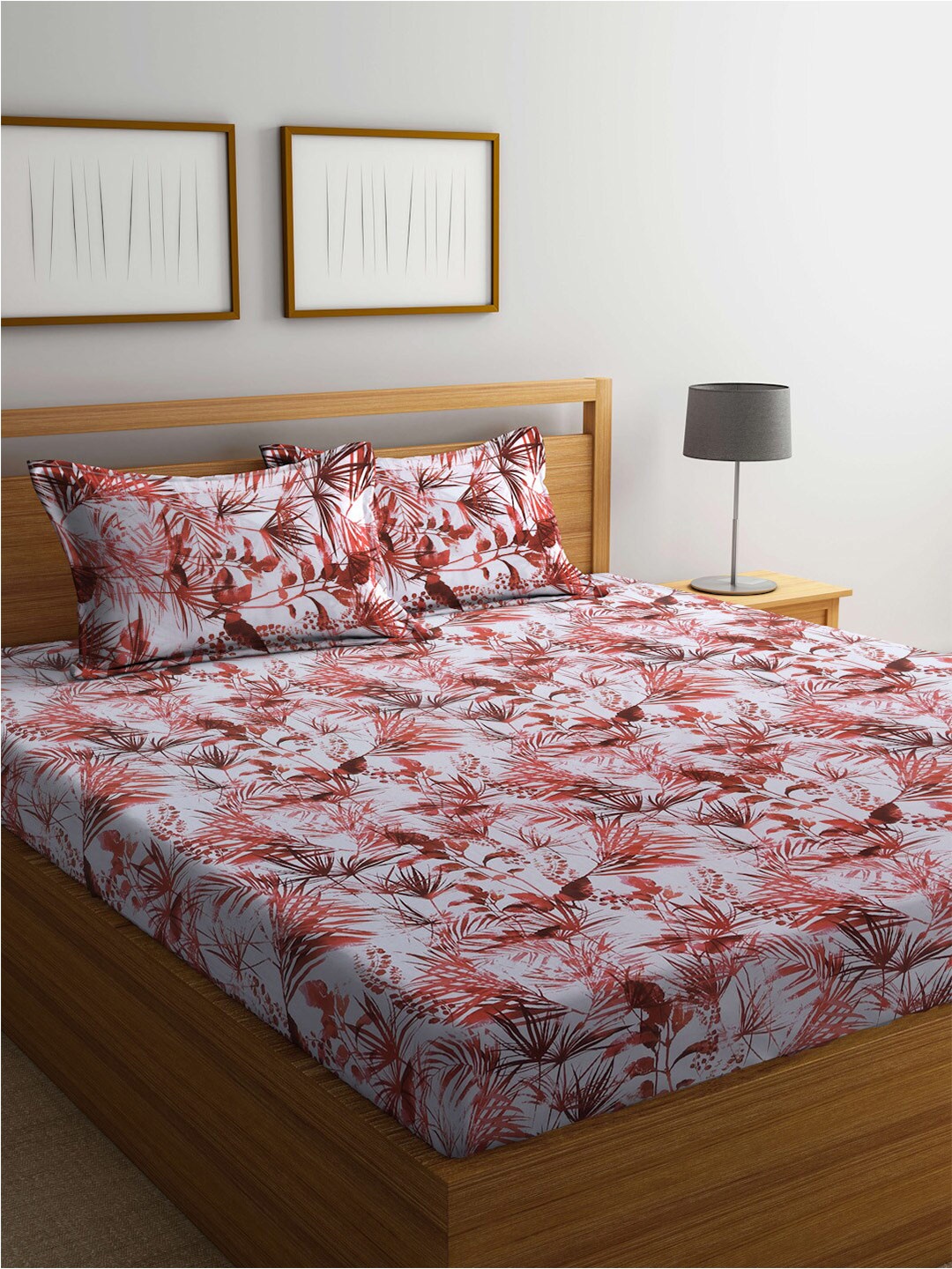 BOMBAY DYEING Serenita White & Brown Pure Cotton 144 TC King Bedsheet with 2 Pillow Covers
BOMBAY DYEING Serenita White & Brown Pure Cotton 144 TC King Bedsheet with 2 Pillow Covers