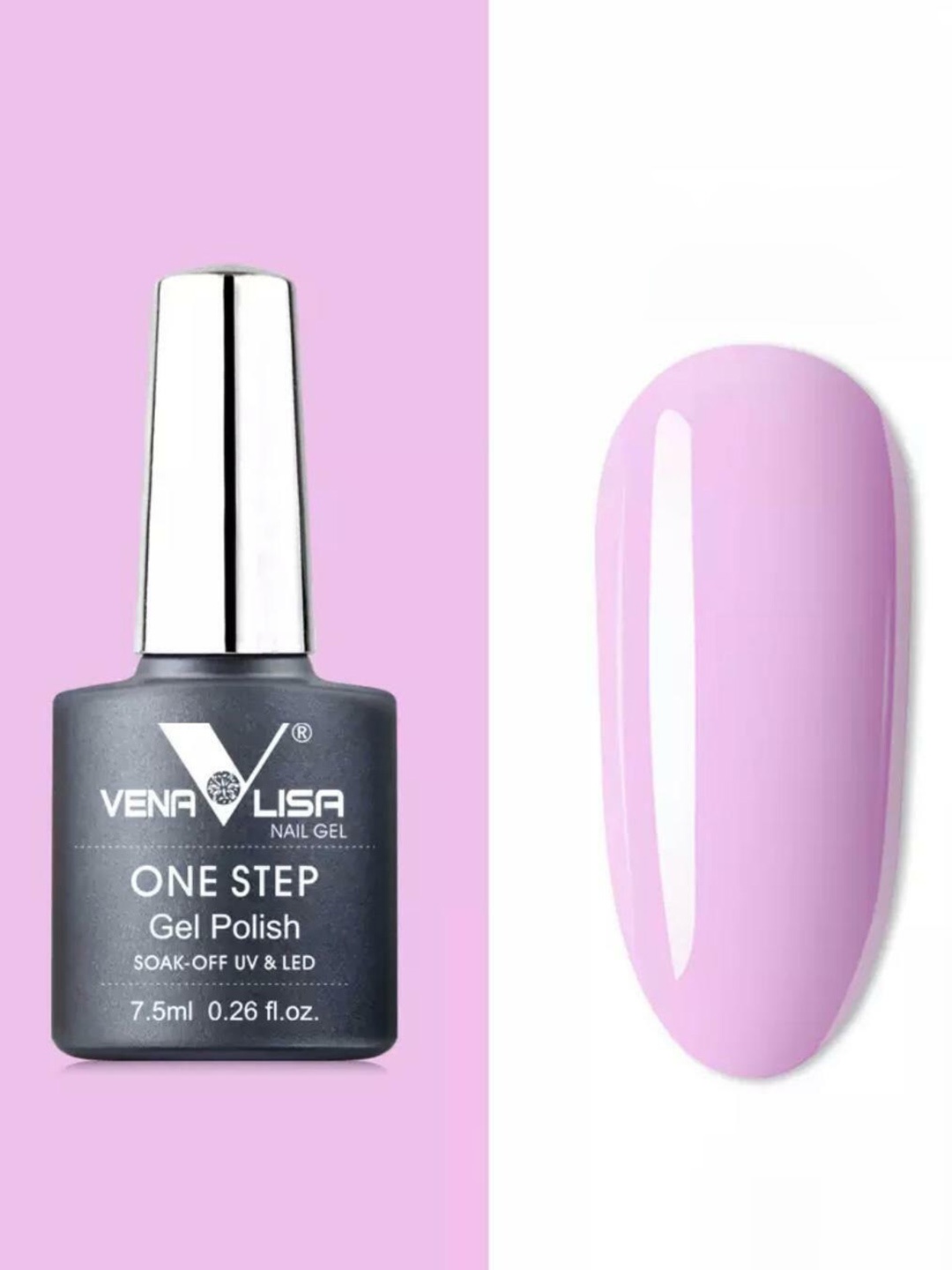 VENALISA One Step High-Gloss Soak-Off UV & LED Gel Nail Polish 7.5ml - Shade 974, Purple
VENALISA One Step High-Gloss Soak-Off UV & LED Gel Nail Polish 7.5ml - Shade 974, Purple