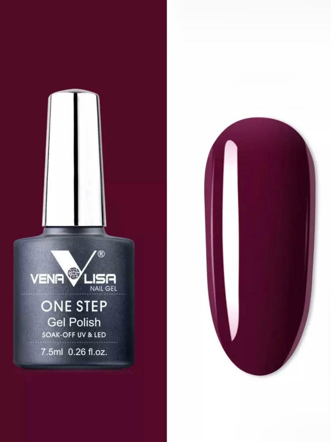 VENALISA One Step High-Gloss Soak-Off UV & LED Gel Nail Polish 7.5ml - Shade 985, Purple
VENALISA One Step High-Gloss Soak-Off UV & LED Gel Nail Polish 7.5ml - Shade 985, Purple