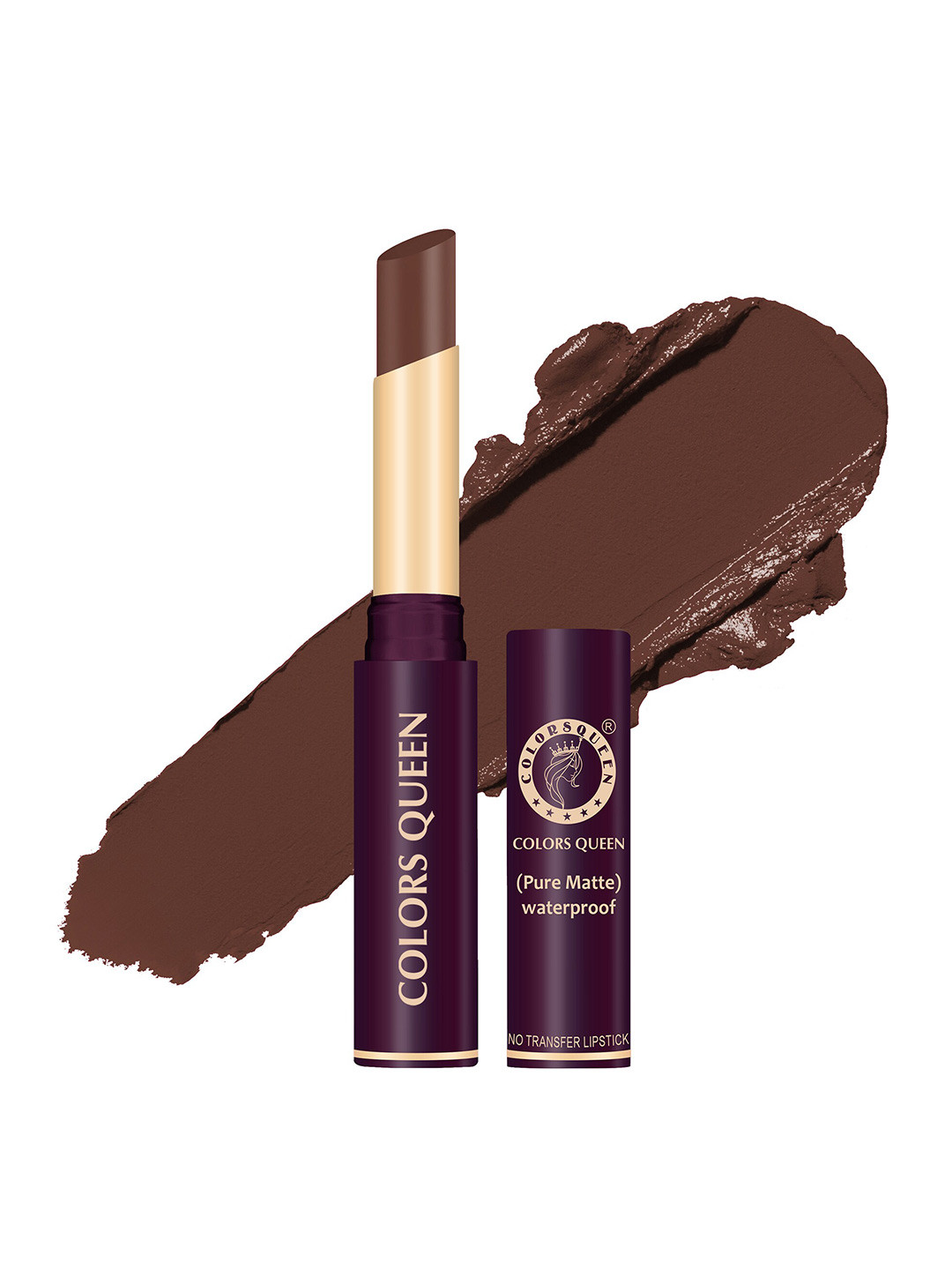 Colors Queen Pure Matte Waterproof Non Transfer Lipstick - Baby Brown 06, Coffee brown
Colors Queen Pure Matte Waterproof Non Transfer Lipstick - Baby Brown 06, Coffee brown