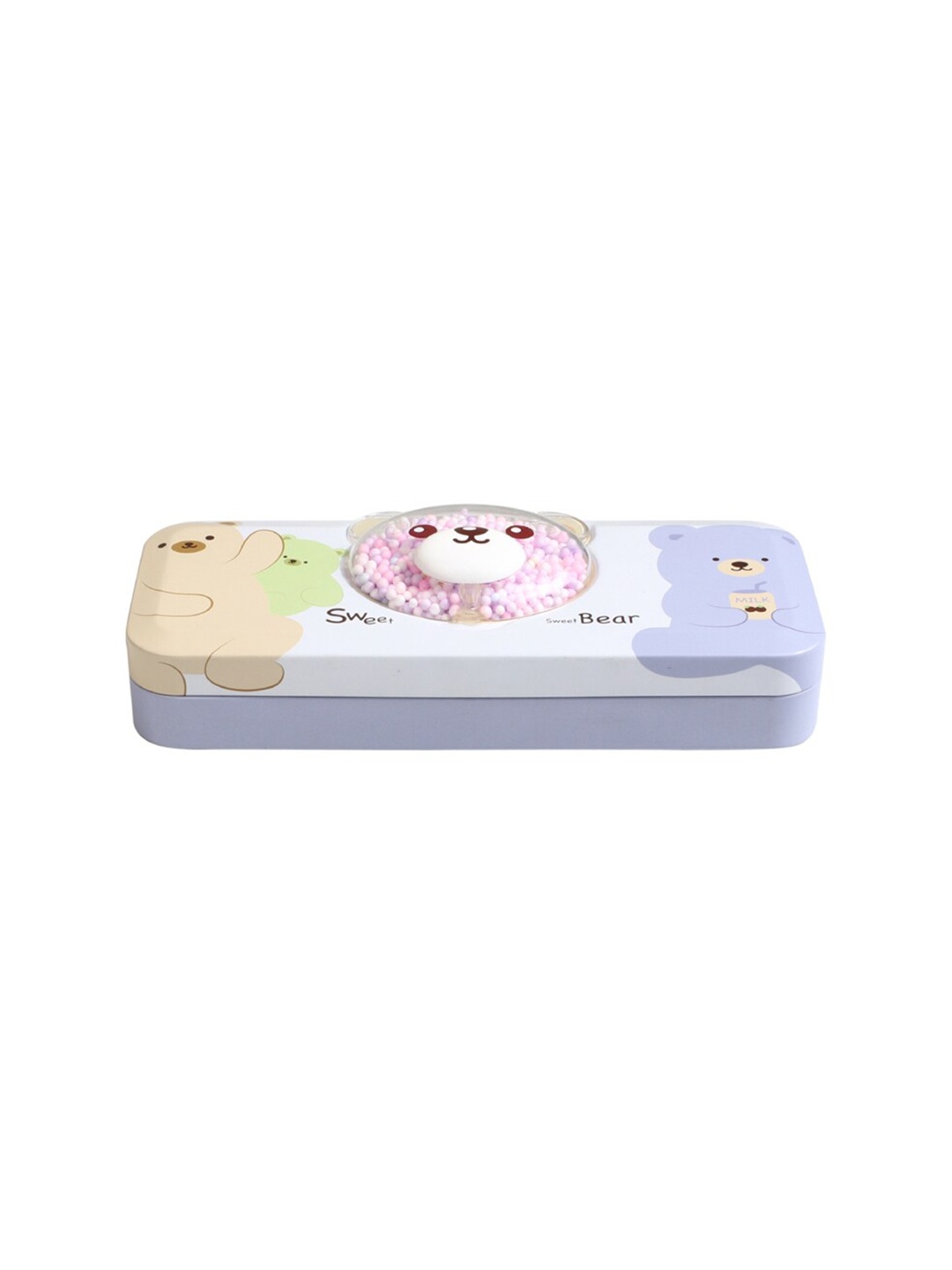 QIPS Kids Printed Pencil Box, Lavender