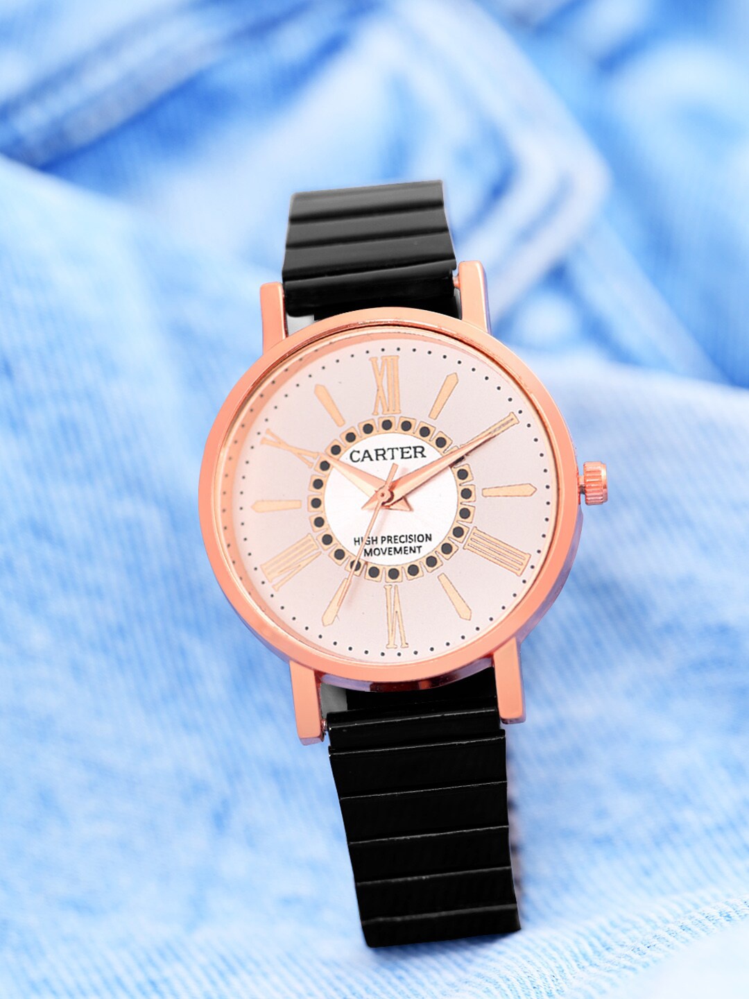 Sandy D Carter Women Textured Dial & Analogue Watch Sandy D Carter-57-RG-WH, Rose gold
Sandy D Carter Women Textured Dial & Analogue Watch Sandy D Carter-57-RG-WH, Rose gold