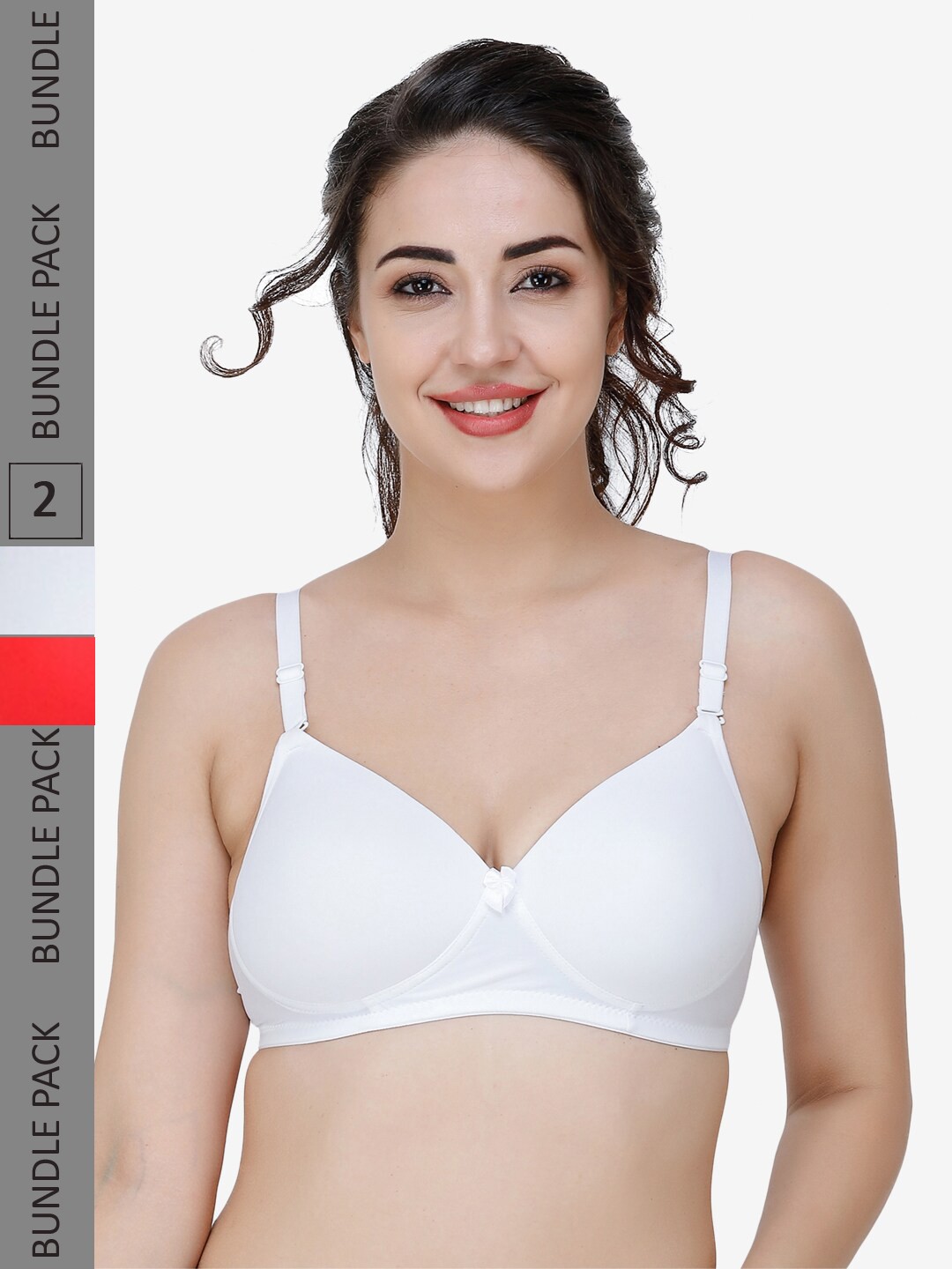 College Girl Pack Of 2 Full Coverage Lightly Padded T-shirt Bra with All Day Comfort, White
College Girl Pack Of 2 Full Coverage Lightly Padded T-shirt Bra with All Day Comfort, White