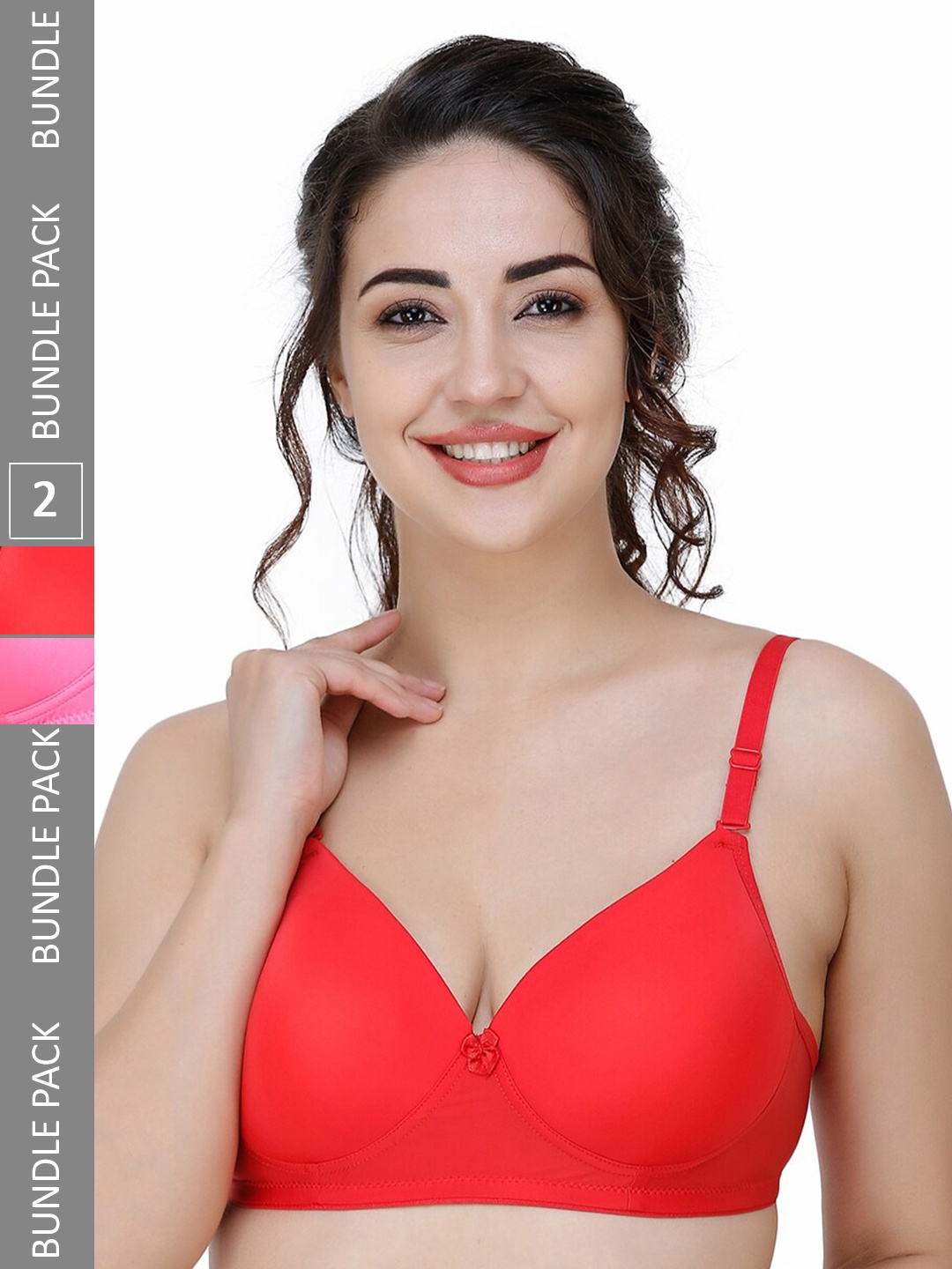 College Girl Women Bra, Pink