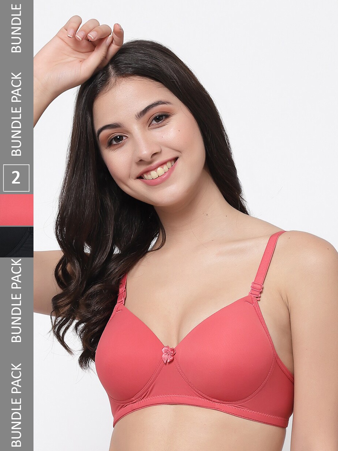 College Girl Pack Of 2 Full Coverage Lightly Padded T-shirt Bra with All Day Comfort, Peach
College Girl Pack Of 2 Full Coverage Lightly Padded T-shirt Bra with All Day Comfort, Peach
