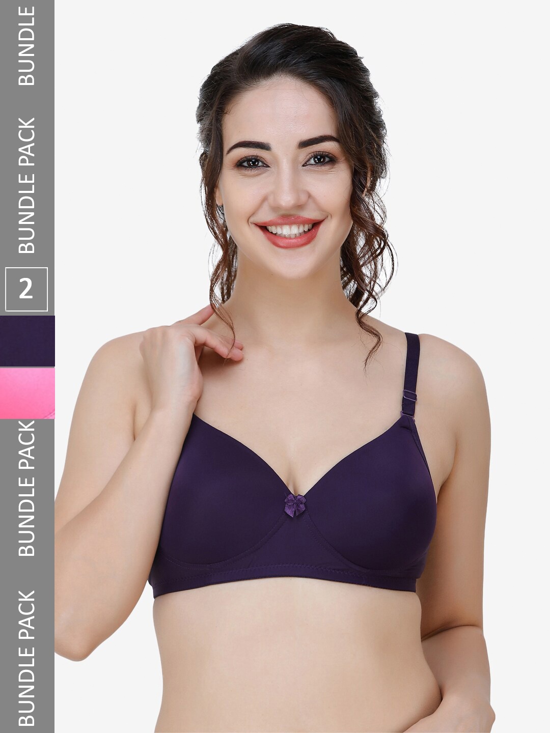 College Girl Women Bra, Purple