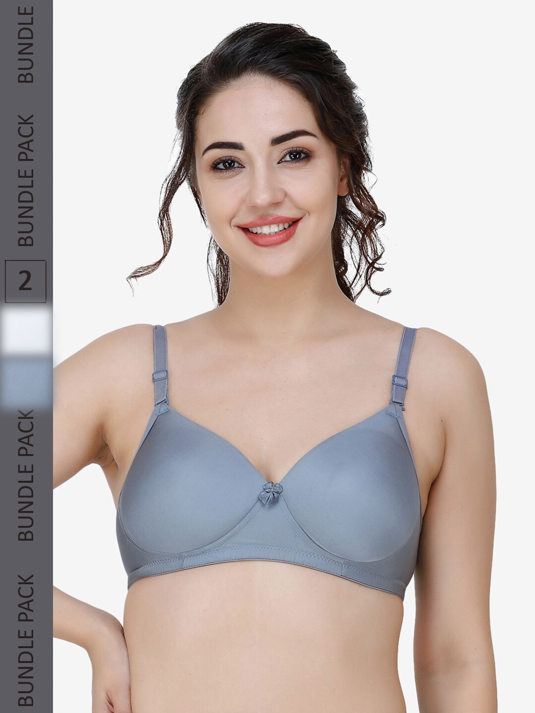 College Girl Pack Of 2 Full Coverage Lightly Padded T-shirt Bra With All Day Comfort, Grey
College Girl Pack Of 2 Full Coverage Lightly Padded T-shirt Bra With All Day Comfort, Grey
