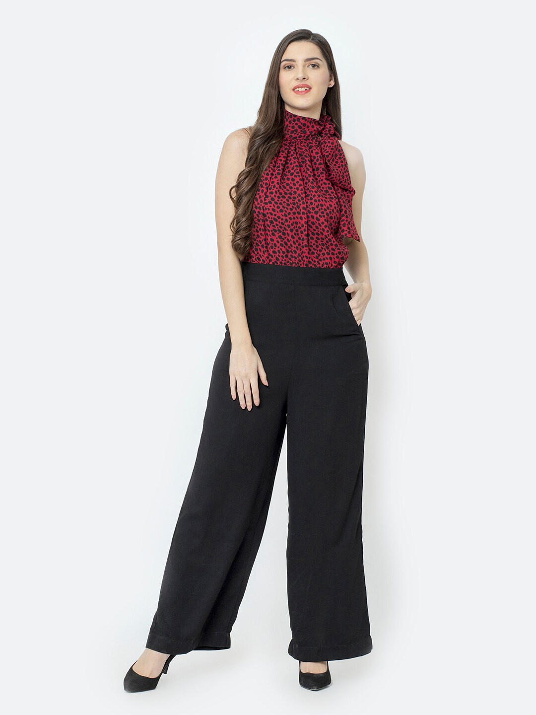 SQew Women Black Jumpsuit