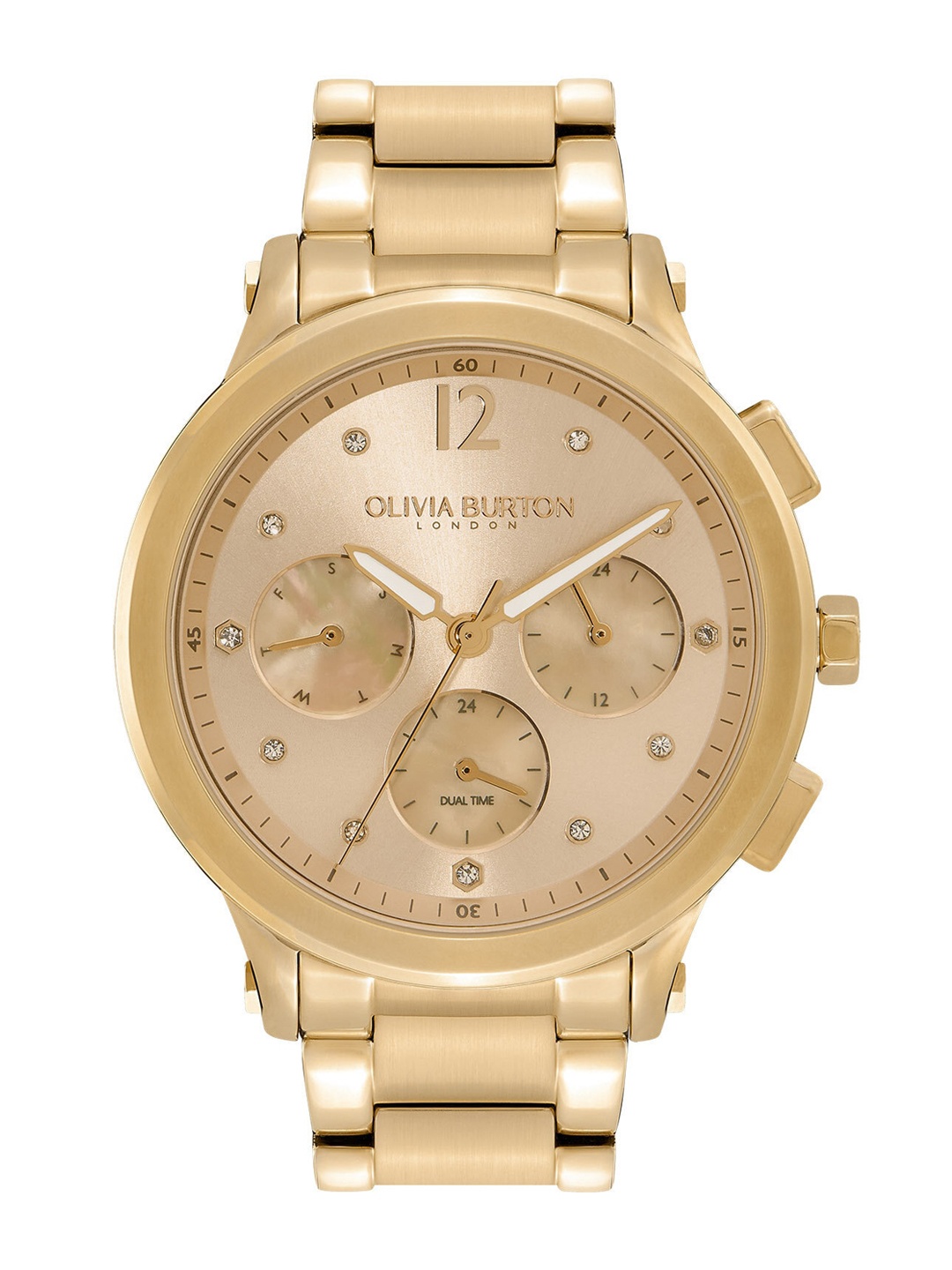 Olivia Burton Women Brass Embellished Dial & Multi Function Analogue Watch 024000054, Gold
Olivia Burton Women Brass Embellished Dial & Multi Function Analogue Watch 024000054, Gold