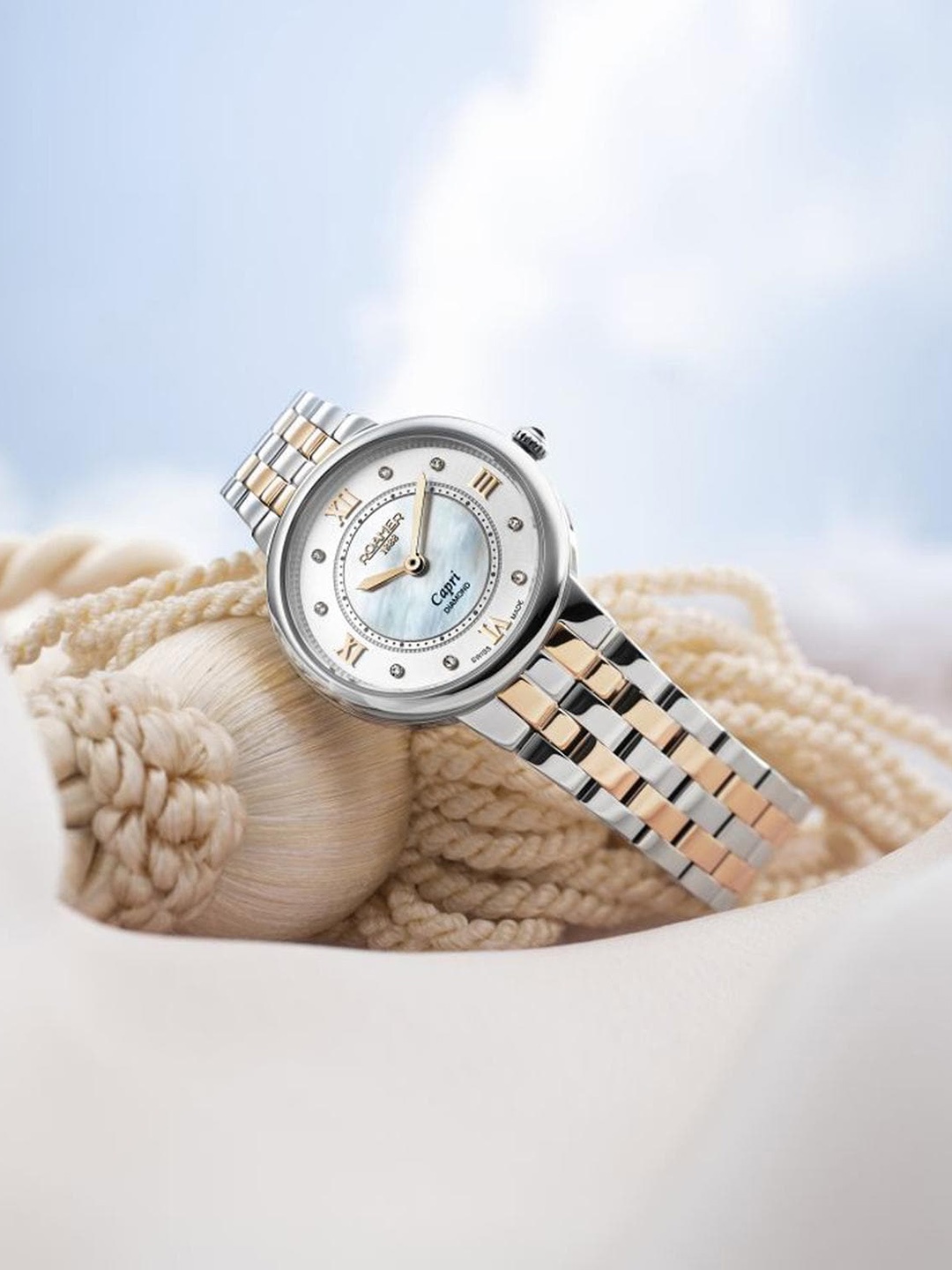 ROAMER Women Embellished Dial & Bracelet Style Straps Analogue Watch 859845 49 29 50, White
ROAMER Women Embellished Dial & Bracelet Style Straps Analogue Watch 859845 49 29 50, White