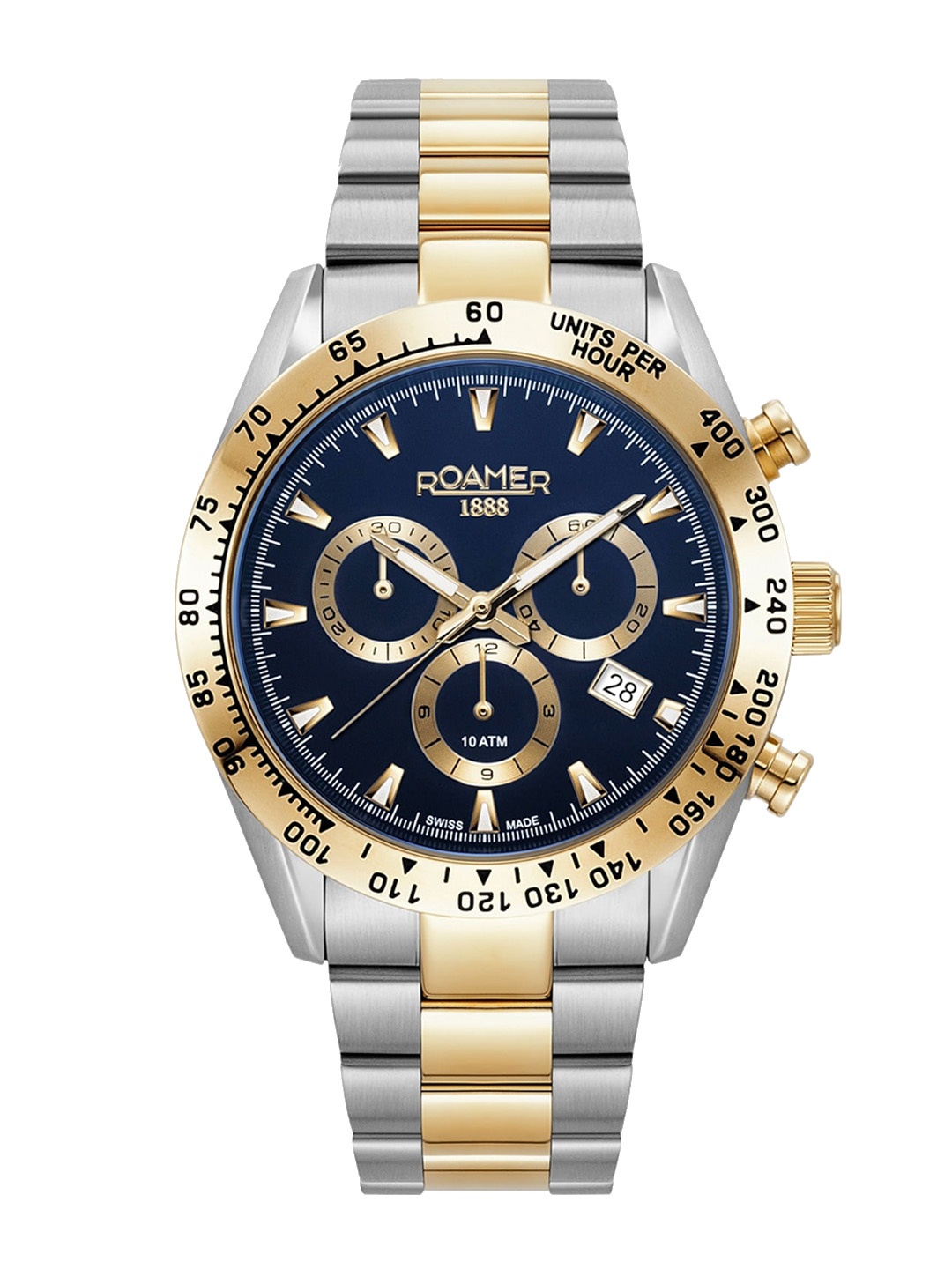 ROAMER Men Dial & Stainless Steel Bracelet Style Straps Analogue Watch 850837 47 45 20, Blue
ROAMER Men Dial & Stainless Steel Bracelet Style Straps Analogue Watch 850837 47 45 20, Blue