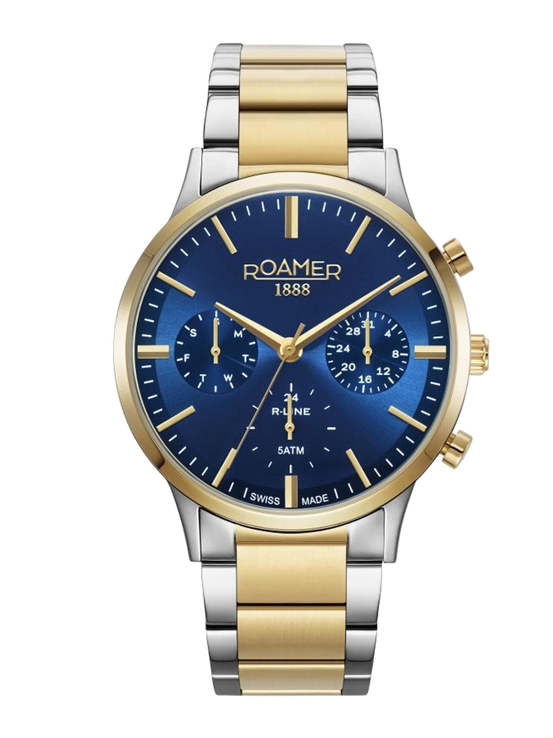 ROAMER Men Stainless Steel Bracelet Style Straps Analogue Watch 718982 48 45 70, Blue
ROAMER Men Stainless Steel Bracelet Style Straps Analogue Watch 718982 48 45 70, Blue