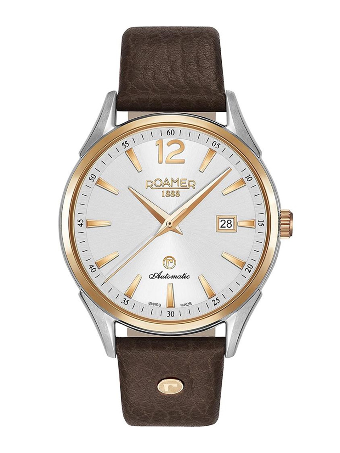 ROAMER Men Dial Leather Straps Analogue Automatic Motion Powered Watch 550660 49 25 05, Silver
ROAMER Men Dial Leather Straps Analogue Automatic Motion Powered Watch 550660 49 25 05, Silver