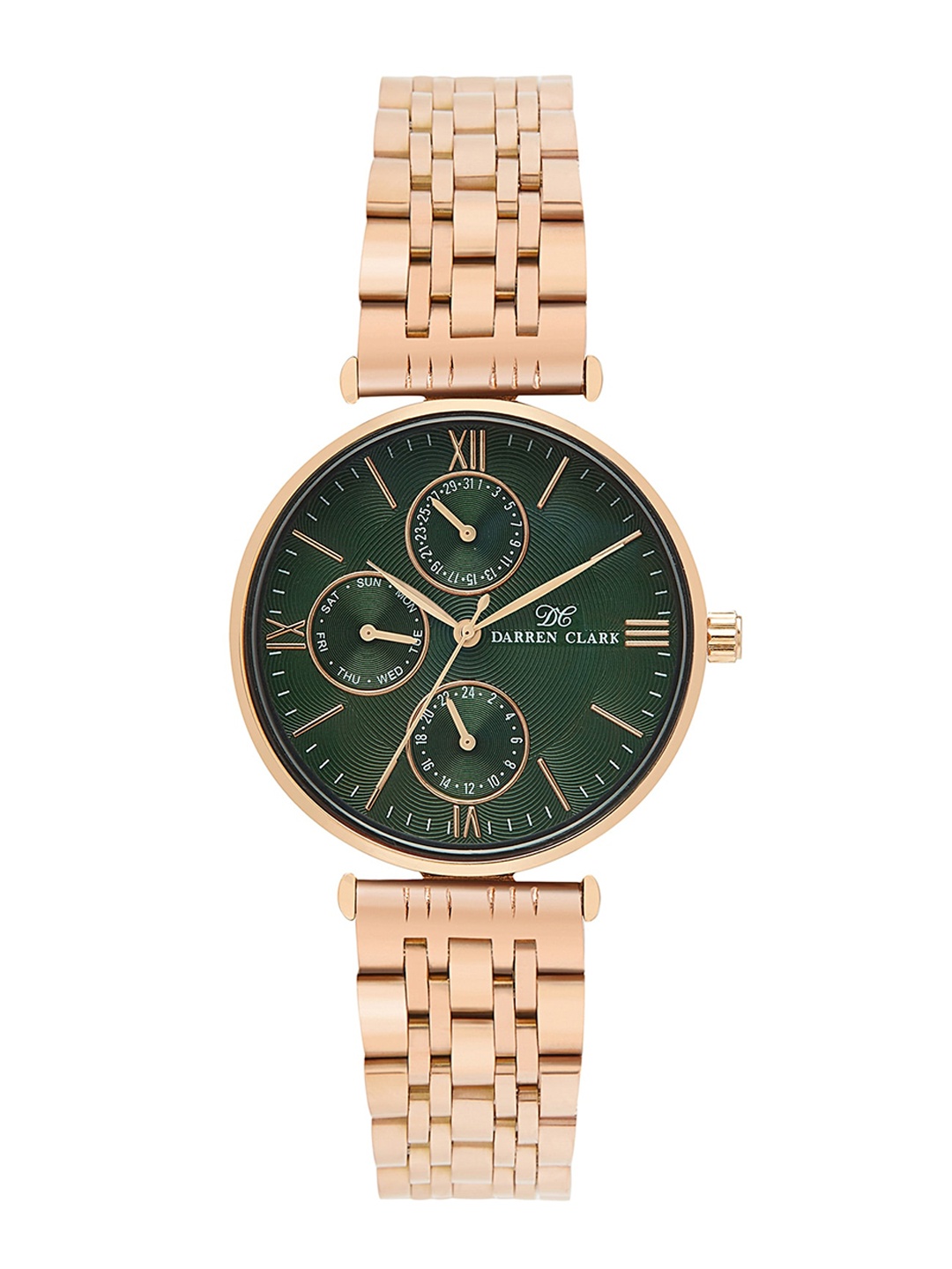 DARREN CLARK Women Bracelet Style Straps Analogue Automatic Motion Watch-2003C-M0314, Rose gold
DARREN CLARK Women Bracelet Style Straps Analogue Automatic Motion Watch-2003C-M0314, Rose gold