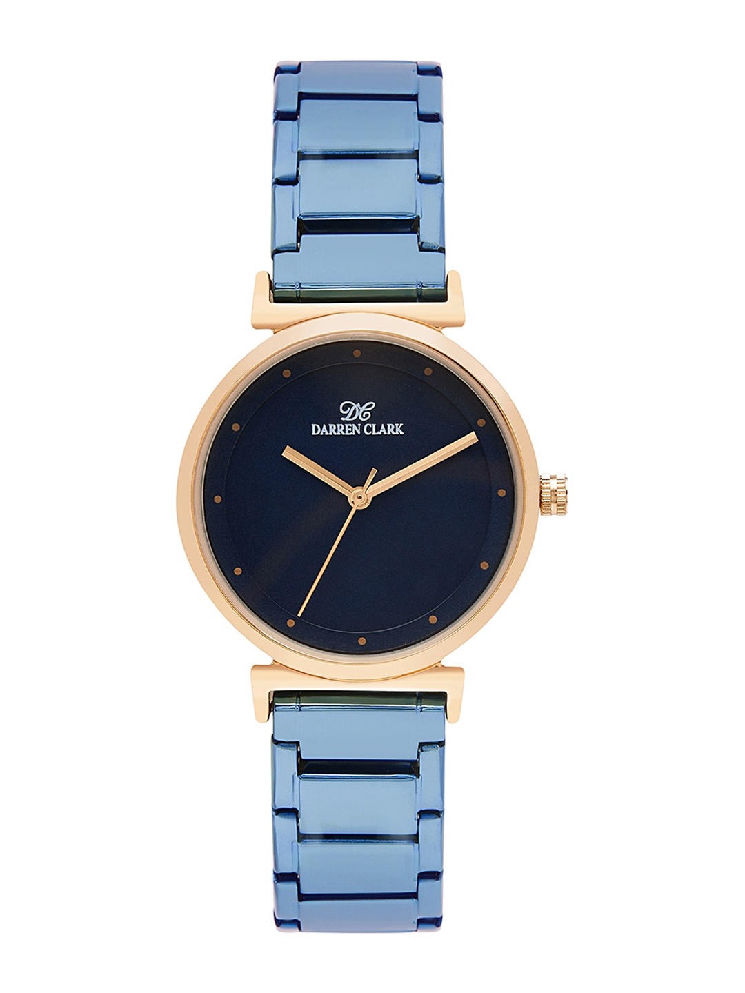 DARREN CLARK Women Bracelet Style Straps Analogue Automatic Motion Watch 2002C-M0314, Navy blue
DARREN CLARK Women Bracelet Style Straps Analogue Automatic Motion Watch 2002C-M0314, Navy blue
