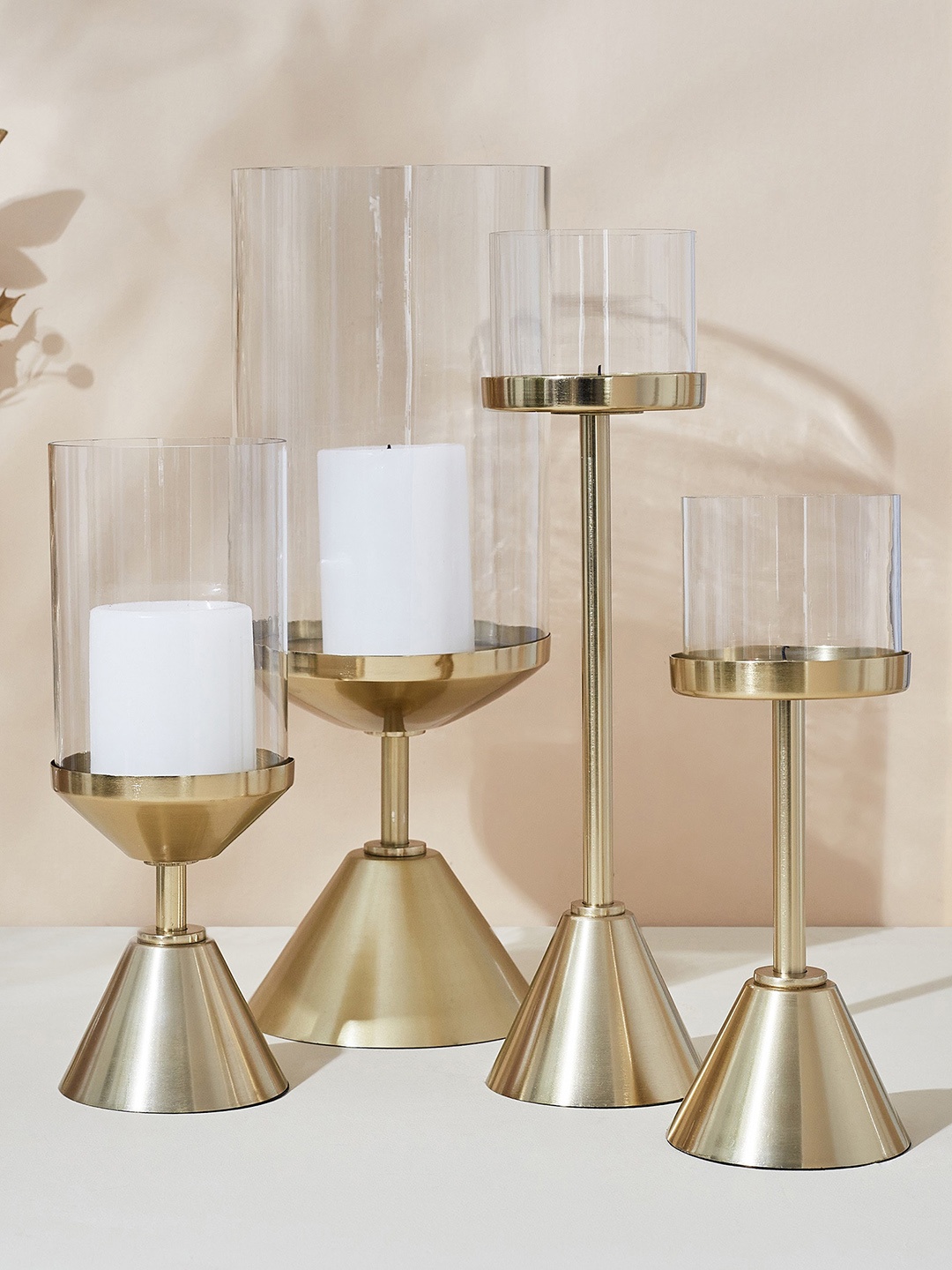 Home Centre Splendid Terra Roza Gold-Toned & Transparent Glass T-Light Candle Holder
Home Centre Splendid Terra Roza Gold-Toned & Transparent Glass T-Light Candle Holder