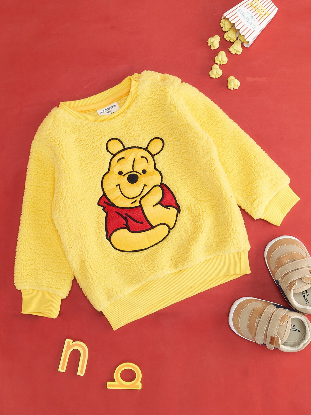 Pantaloons Baby Infants Boys Graphic Printed Cotton Pullover Sweatshirt, Yellow
Pantaloons Baby Infants Boys Graphic Printed Cotton Pullover Sweatshirt, Yellow
