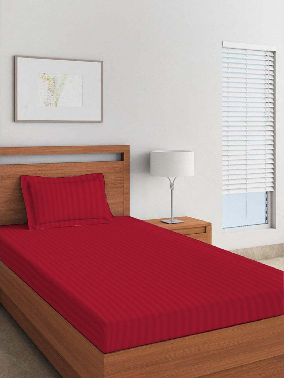 LINENWALAS Happy Sleeping Burgandy 2 Pieces Striped Pure Cotton Pillow Covers, Burgundy
LINENWALAS Happy Sleeping Burgandy 2 Pieces Striped Pure Cotton Pillow Covers, Burgundy