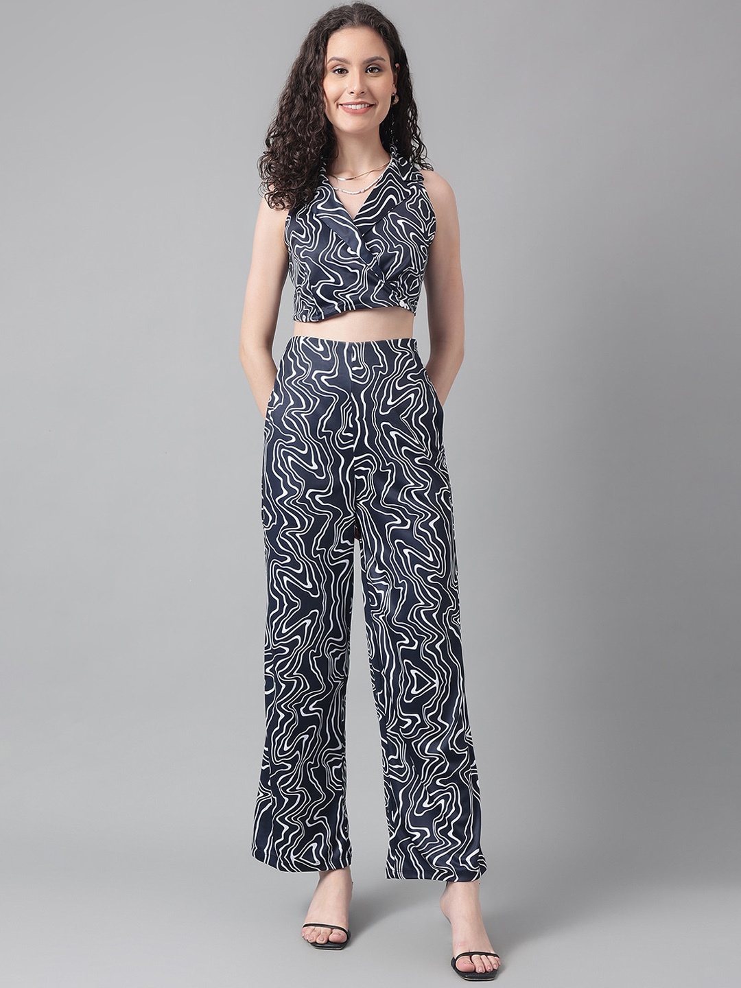 I Love She Women Abstract Printed Wide Leg Relaxed High-Rise Parallel Trousers, Black
I Love She Women Abstract Printed Wide Leg Relaxed High-Rise Parallel Trousers, Black