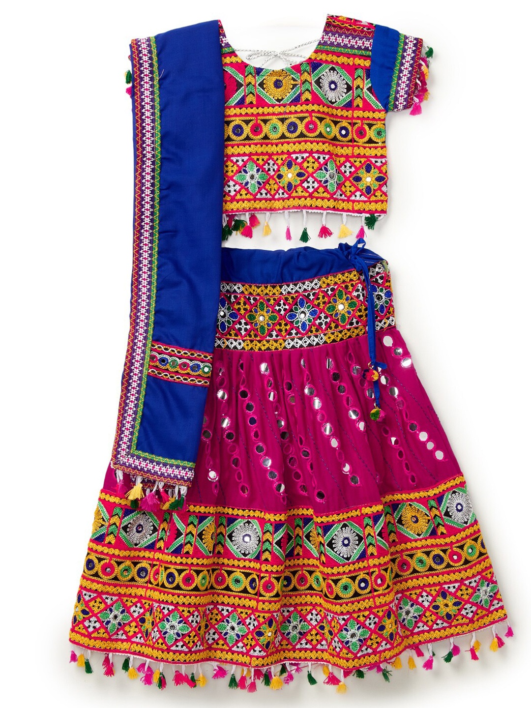 BANJARA INDIA Girls Embroidered Cotton Ready to Wear Lehenga & Blouse With Dupatta, Pink
BANJARA INDIA Girls Embroidered Cotton Ready to Wear Lehenga & Blouse With Dupatta, Pink