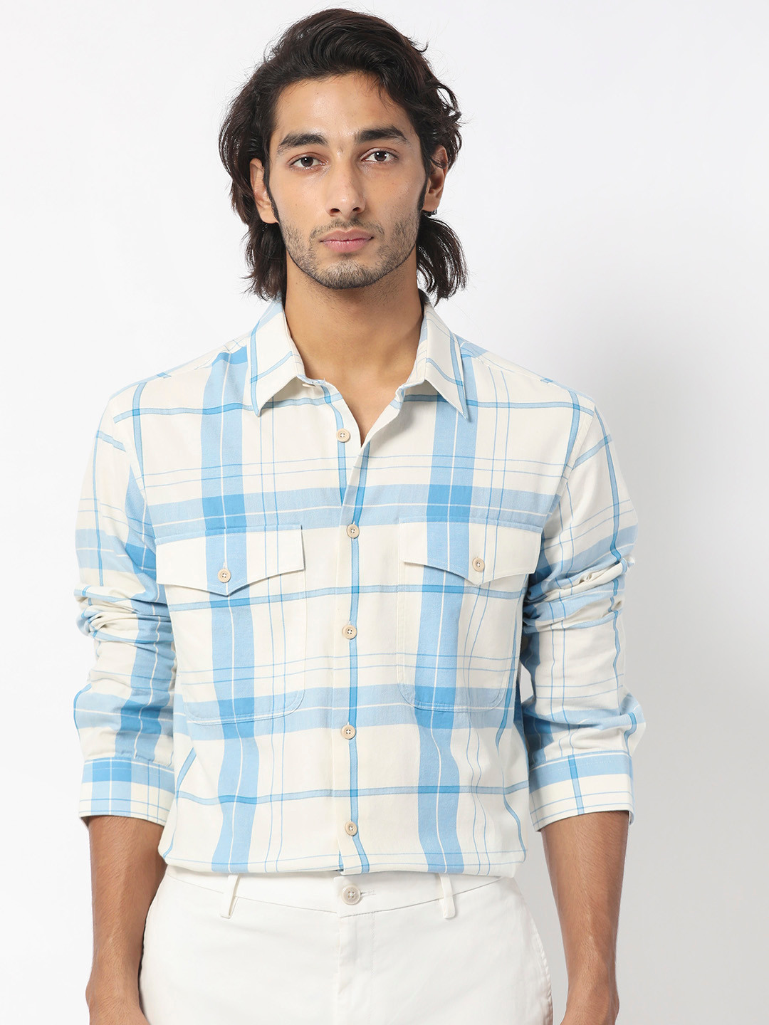 RARE RABBIT Men Bern Tartan Checked Slim Fit Shirt, Blue
RARE RABBIT Men Bern Tartan Checked Slim Fit Shirt, Blue