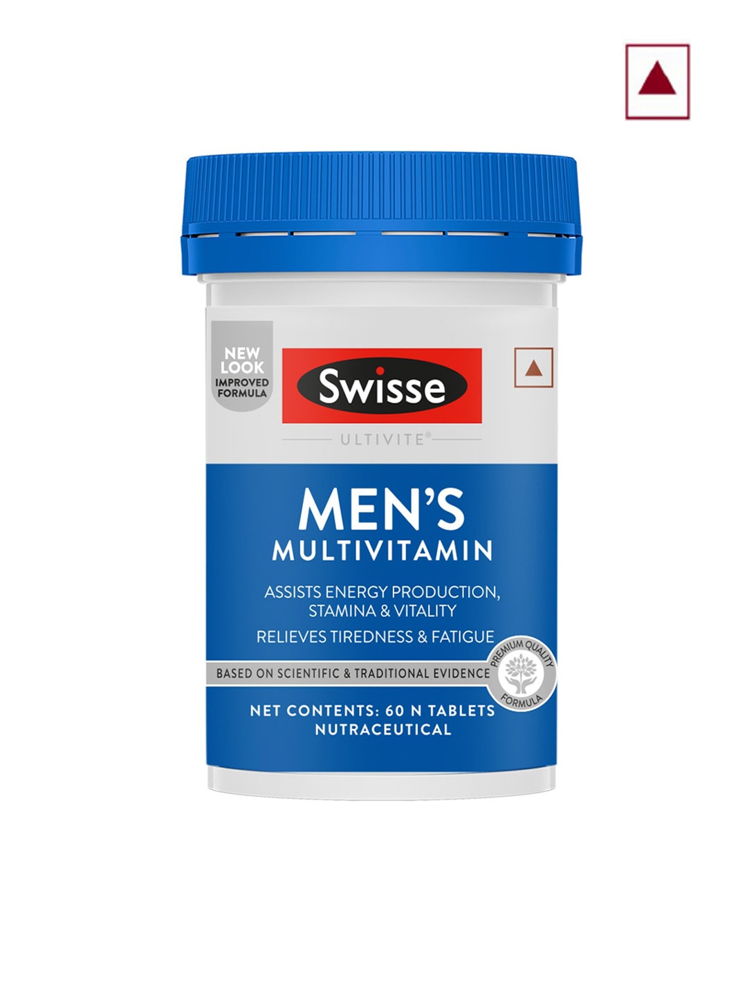 Swisse Men Multivitamin Supplement for Energy, Stamina & Vitality - 60 Tablets, Blue
Swisse Men Multivitamin Supplement for Energy, Stamina & Vitality - 60 Tablets, Blue