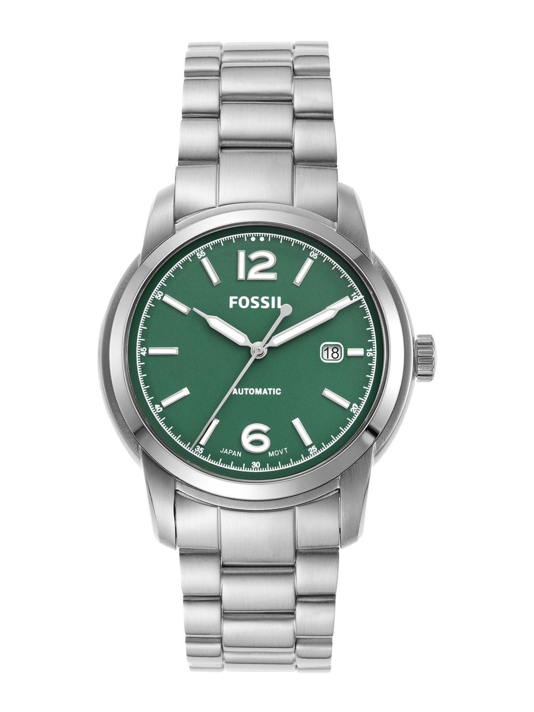 Fossil Heritage Men Stainless Steel Analogue Automatic Motion Powered Watch ME3224, Silver
Fossil Heritage Men Stainless Steel Analogue Automatic Motion Powered Watch ME3224, Silver