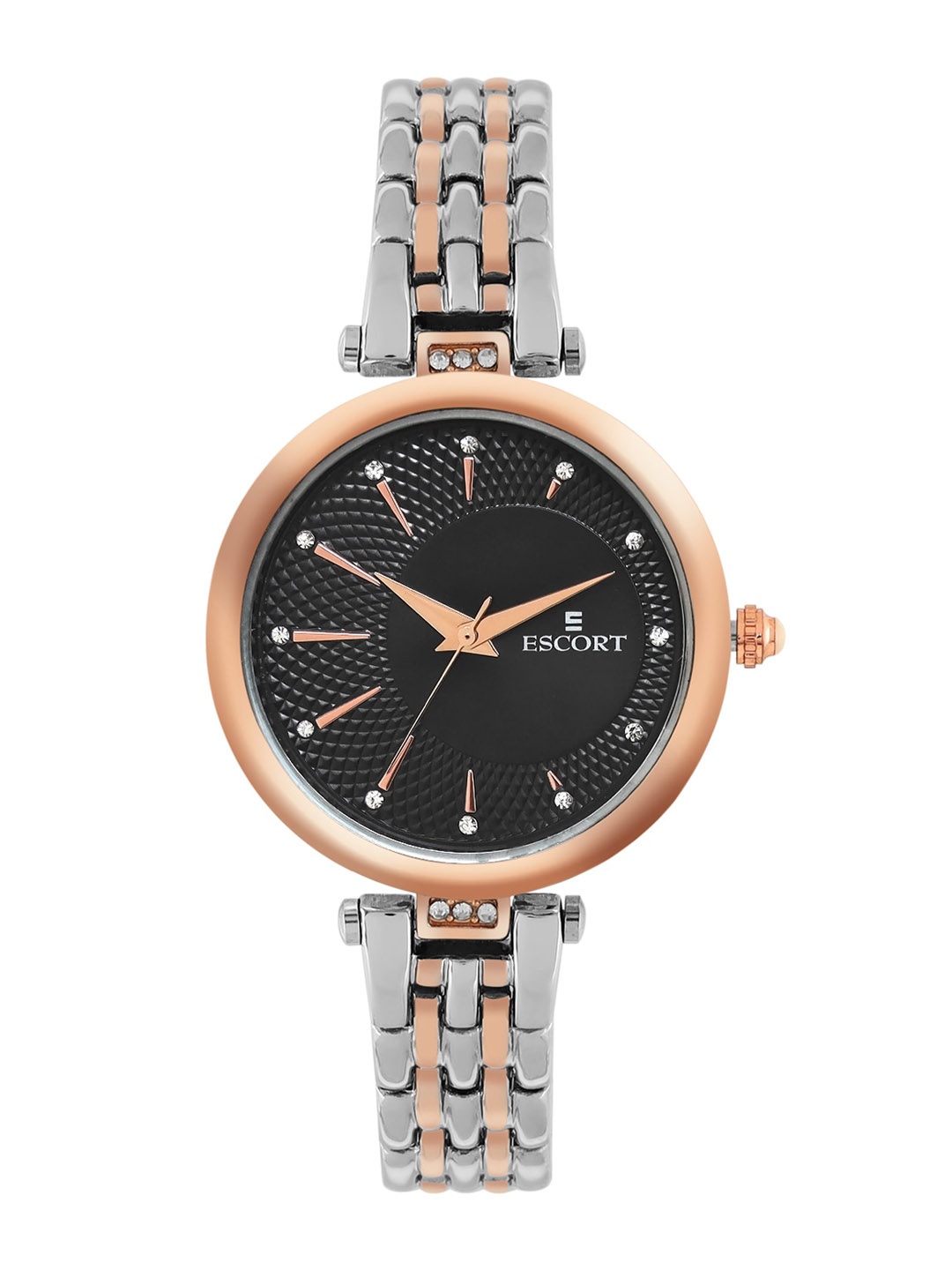 Escort Women Embellished Dial & Bracelet Style Straps Analogue Watch E19507154RTM3, Black
Escort Women Embellished Dial & Bracelet Style Straps Analogue Watch E19507154RTM3, Black