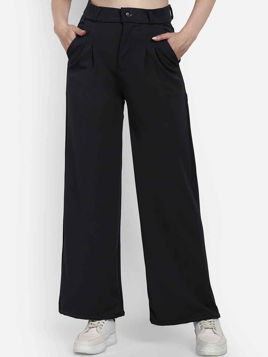 Next One Women Smart Loose Fit High-Rise Easy Wash Pleated Cotton Parallel Trousers, Grey
Next One Women Smart Loose Fit High-Rise Easy Wash Pleated Cotton Parallel Trousers, Grey