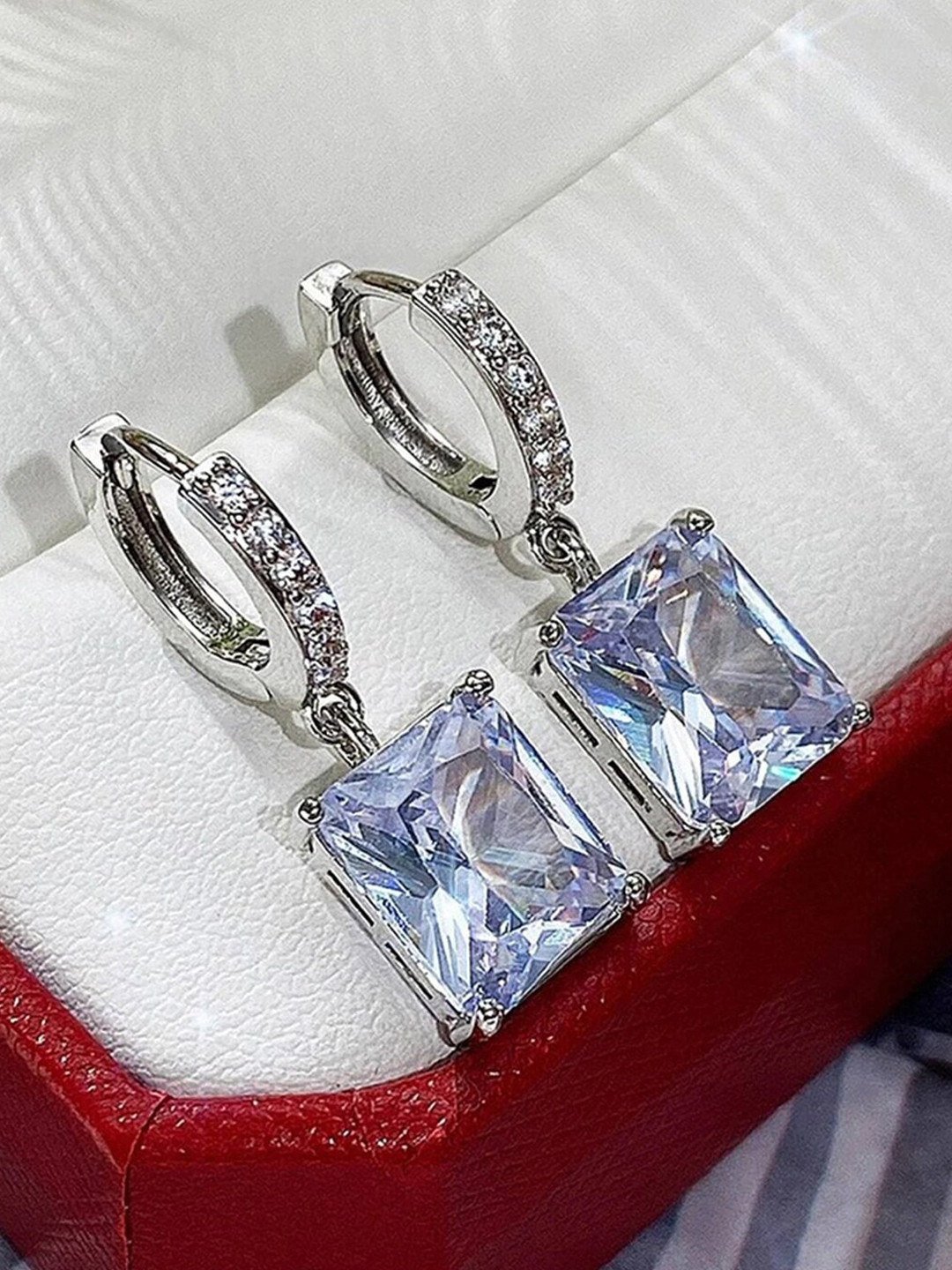 Designs & You White Geometric Hoop Earrings
Designs & You White Geometric Hoop Earrings