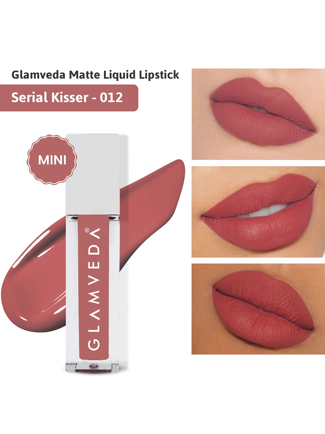 GLAMVEDA Always On Matte Smudge-Proof SPF15 Mini Liquid Lipstick 1.2ml - Serial Kisser 012, Pink
GLAMVEDA Always On Matte Smudge-Proof SPF15 Mini Liquid Lipstick 1.2ml - Serial Kisser 012, Pink