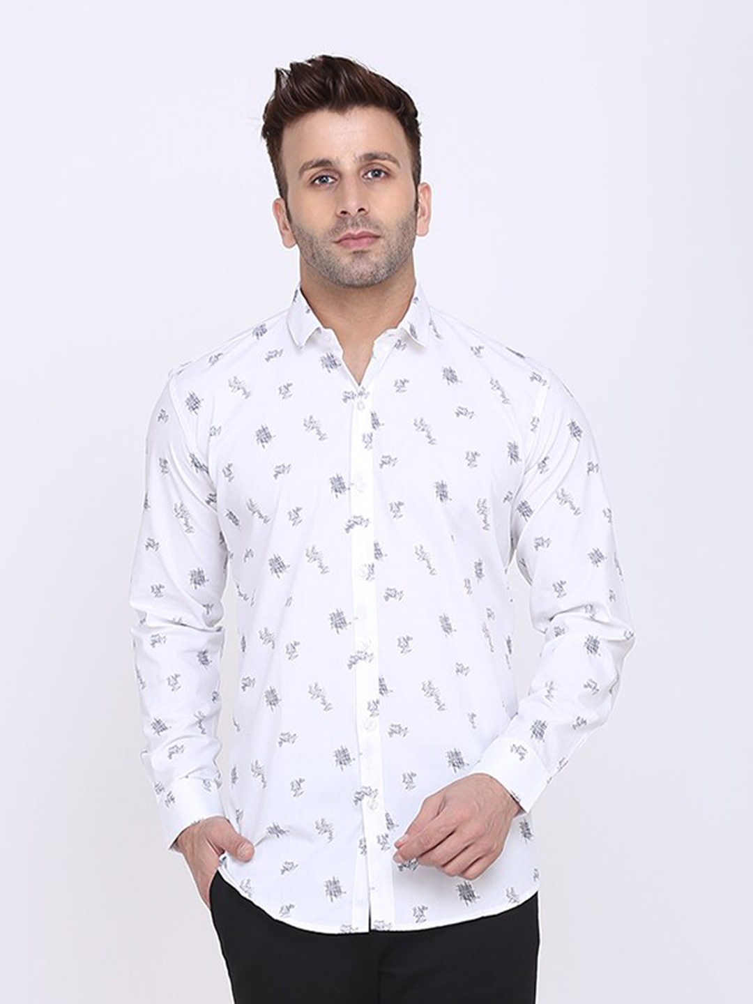 HANUMNTRA Comfort Abstract Printed Regular Fit Spread Collar Polycotton Casual Shirt, White
HANUMNTRA Comfort Abstract Printed Regular Fit Spread Collar Polycotton Casual Shirt, White