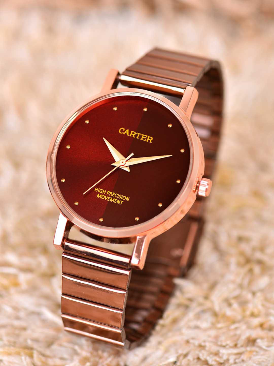 Sandy D Carter Women Dial & Bracelet Style Straps Analogue Watch Sandy D Carter-86-RG-RD, Copper
Sandy D Carter Women Dial & Bracelet Style Straps Analogue Watch Sandy D Carter-86-RG-RD, Copper