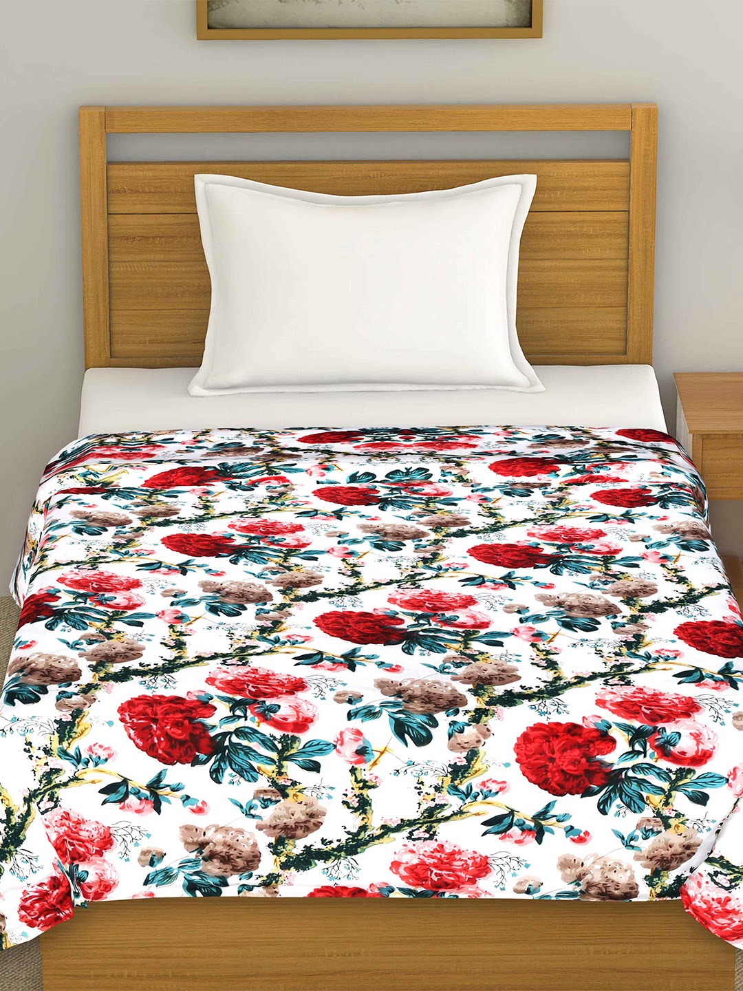 Rajasthanikart White & Red Floral Pure Cotton AC Room 180 GSM Reversible Single Bed Dohar
Rajasthanikart White & Red Floral Pure Cotton AC Room 180 GSM Reversible Single Bed Dohar