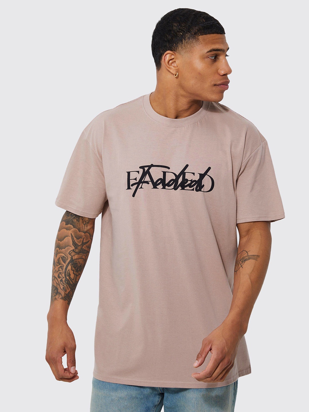 boohooMAN Typography Printed Drop-Shoulder Sleeves Pure Cotton Oversized T-shirt, Rose
boohooMAN Typography Printed Drop-Shoulder Sleeves Pure Cotton Oversized T-shirt, Rose