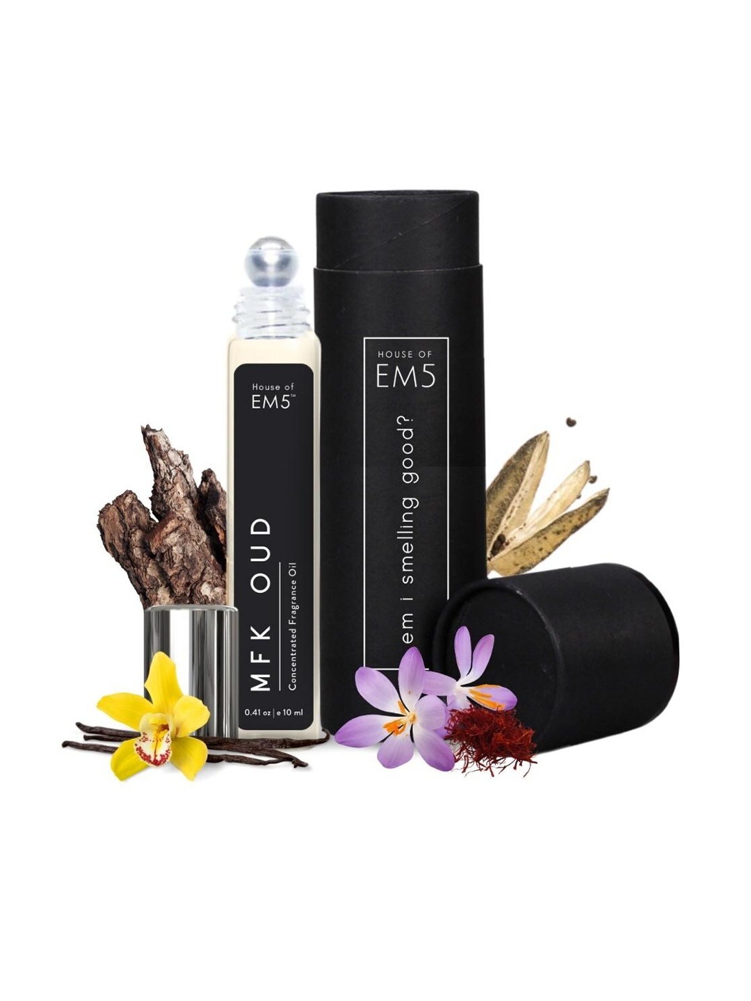 EM5 MFK Oud Unisex Alcohol Free Perfume Roll On - Warm Spicy Oud Aromatic - 10ML, Transparent
EM5 MFK Oud Unisex Alcohol Free Perfume Roll On - Warm Spicy Oud Aromatic - 10ML, Transparent