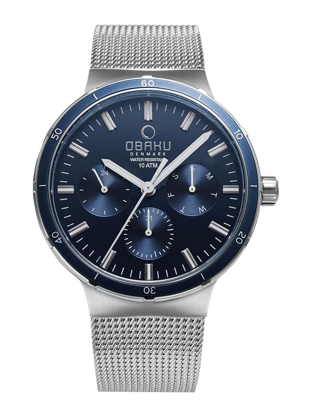 Obaku Men Dial & Stainless Steel Bracelet Style Straps Analogue Watch V220GMCLMC, Blue
Obaku Men Dial & Stainless Steel Bracelet Style Straps Analogue Watch V220GMCLMC, Blue