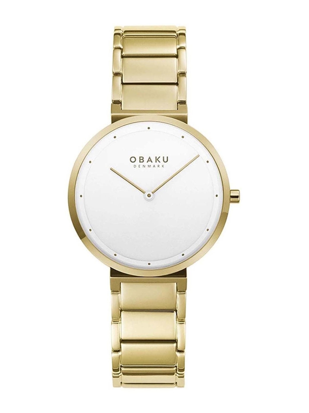 Obaku Women Stainless Steel Bracelet Style Straps Analogue Watch V258LXGISG, White
Obaku Women Stainless Steel Bracelet Style Straps Analogue Watch V258LXGISG, White