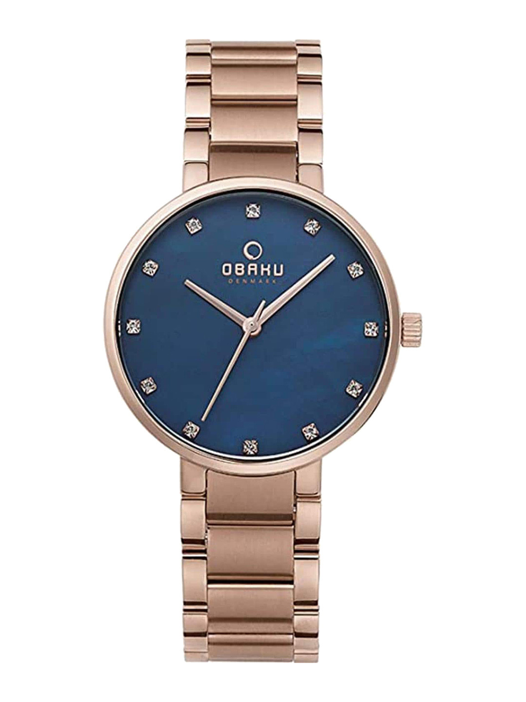 Obaku Women Embellished Dial Stainless Steel Bracelet Style Analogue Watch V189LXVLSV, Blue
Obaku Women Embellished Dial Stainless Steel Bracelet Style Analogue Watch V189LXVLSV, Blue