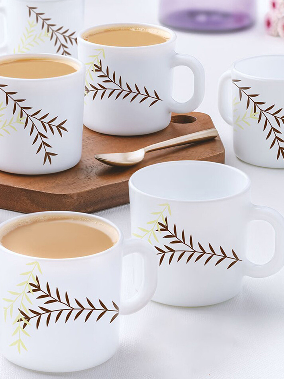 Larah by BOROSIL Brown & White 12 Pieces Floral Printed Opalware Matte Mugs 180 ml
Larah by BOROSIL Brown & White 12 Pieces Floral Printed Opalware Matte Mugs 180 ml